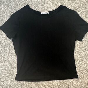 Womens Black Crop Top